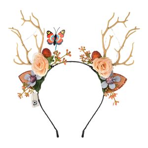 Diademas de cuernos de ciervo, tocados de hadas de flores para fiestas de <span class=keywords><strong>Halloween</strong></span>, juguetes luminosos para puestos callejeros y mercados nocturnos - Product Image 5