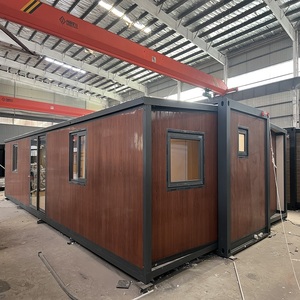 Prefab đôi cánh mở rộng container nhà mô-đun prefab khu dân cư nhà Máy Giá trang trại căn hộ hội trường bánh sandwich Bảng điều khiển - Product Image 1