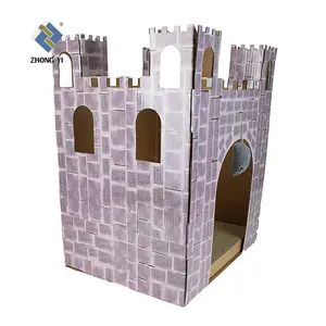 Casa <span class=keywords><strong>de</strong></span> juegos <span class=keywords><strong>de</strong></span> <span class=keywords><strong>cartón</strong></span> corrugado para niños, muebles <span class=keywords><strong>de</strong></span> papel personalizados, juguete para interiores, Castillo <span class=keywords><strong>de</strong></span> <span class=keywords><strong>cartón</strong></span> fácil <span class=keywords><strong>de</strong></span> jugar - Product Image 1