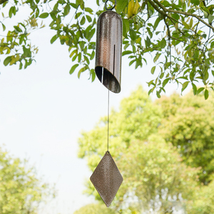 Campana de Viento Metálica Ecológica de un Solo Tubo, 25 Pulgadas, Diseño <span class=keywords><strong>Art</strong></span> <span class=keywords><strong>Deco</strong></span>, Resistente a la Intemperie, Decoración Musical Colgante para Exteriores - Product Image 4