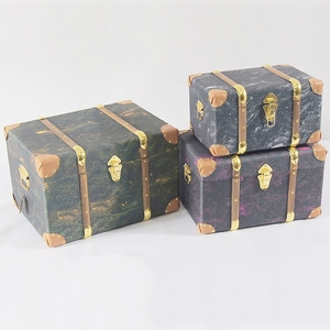 Boîte en MDF vintage faite à la main, décoration d'intérieur antique, <span class=keywords><strong>coffre</strong></span> de rangement en bois - Product Image 6