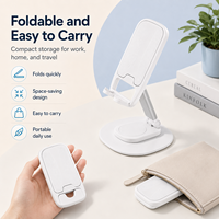 Support portable pour téléphone et tablette en ABS, adapté aux enfants, bords arrondis, design antidérapant, compatible avec plusieurs appareils, sécurité