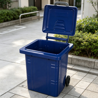 Conteneur à déchets métallique OEM ODM personnalisé 800L en acier galvanisé avec fond renforcé pour chantier de construction