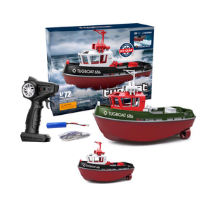 Jouet porte-bonheur 686 RC <span class=keywords><strong>bateau</strong></span> 1/72 puissant double moteur sans fil radiocommande <span class=keywords><strong>bateau</strong></span> 2.4G <span class=keywords><strong>remorqueur</strong></span> modèle jouets pour garçon - Product Image 1