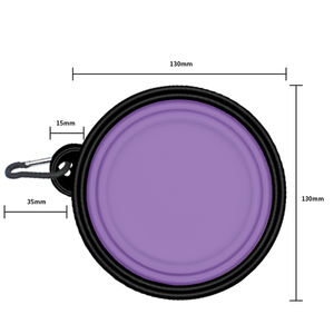 Bol pliable <span class=keywords><strong>de</strong></span> voyage pour animaux <span class=keywords><strong>de</strong></span> compagnie fournisseurs les plus vendus logo personnalisé pliable Portable 350ML <span class=keywords><strong>TPE</strong></span> cadre coloré bol <span class=keywords><strong>de</strong></span> mangeoire pour chien - Product Image 4