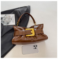 Sac à bandoulière plissé nuage pour femme, grande capacité, étanche, avec bouton, personnalisable, pour la mode