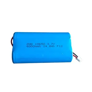 ZHGPOWER ホットセール 充電式リチウムイオン18650 4000mAh 3.7Vバッテリー - Product Image 1