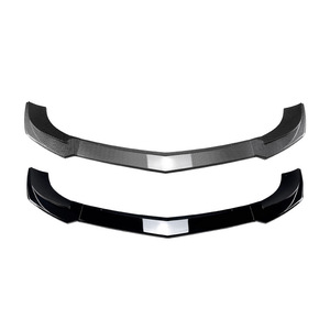 Amp-Z Front Splitter Carbon Fiber Texture Piano Black For Mercedes-Benz C-Class W204 S204 2011-2014 AMG - Product Image 2