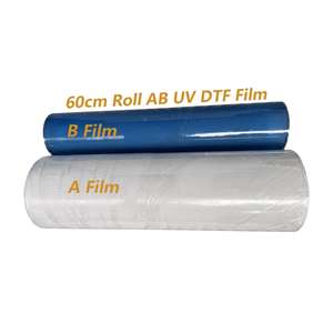 Nouveau film DTF AB, encre UV, imprimante rouleau à rouleau, film A&B en rouleau, 30 cm/60 cm*100 m, film autocollant en aluminium pour imprimante DTF UV - Product Image 3