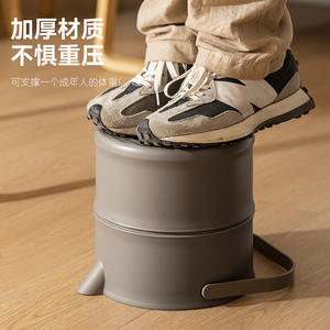 Poubelle à thé en plastique cylindrique avec couvercle, réutilisable, séparation sec/humide, poubelle de table à thé, design minimaliste, usage domestique - Product Image 5