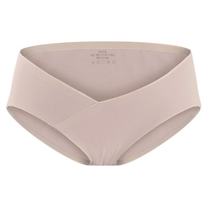 <span class=keywords><strong>Culotte</strong></span> de maternité taille basse en coton grande taille sans couture pour femmes enceintes slips de grossesse pour femmes - Product Image 4