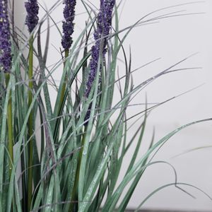 Plante artificielle <span class=keywords><strong>en</strong></span> pot de lavande <span class=keywords><strong>en</strong></span> plastique pour l'intérieur et l'extérieur, décoration de bureau, jardin, maison, plantes artificielles - Product Image 2