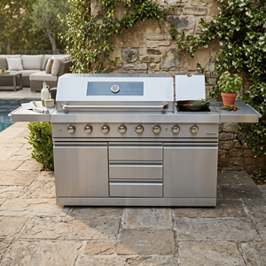 <span class=keywords><strong>Barbecue</strong></span> de jardin modulaire très demandé, essentiel, certifié CE 8B, grill BBQ sans formaldéhyde, <span class=keywords><strong>en</strong></span> acier inoxydable, cuisine extérieure - Product Image 1