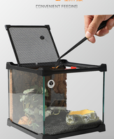 Boîte d'élevage pour reptiles en gros, écologique, réutilisable, durable, légère, en plastique PC/ABS, conception anti-évasion pour reptiles