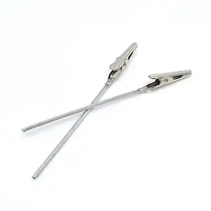 High Quality Stainless Steel Alligator Clip, Alligator Memo Clip Holder with Wire Stainless Steel Rope Crocodile