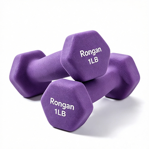 Haltères hexagonaux en néoprène Rongan, haltères en fonte de 1 à 20 lb, poids colorés <span class=keywords><strong>pour</strong></span> la maison, la salle de sport, le Pilates, le yoga, la remise en forme - Product Image 3