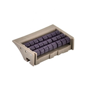 Rullo a lamelle per trasporto, trasmissione, modulare, in nylon, con piastre di trasferimento e ponti in plastica per nastri trasportatori industriali - Product Image 1