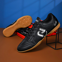 Chaussures de football IC en promotion, respirantes, avec semelle extérieure durable en maille nid d'abeille, pour terrain ferme, unisexes, jeunes et adultes, entraînement, OEM