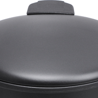 Poubelle ronde compacte Poubelle en acier inoxydable Poubelle domestique et de bureau de qualité supérieure avec fonction de fermeture en douceur