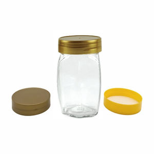 120g 200g 500g 1000g Boca ancha Hexgaonal tarro <span class=keywords><strong>panza</strong></span> grande Tarro de almacenamiento de vidrio para miel Espresso café en polvo con tapa - Product Image 4