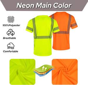 Người đàn ông của ANSI Class <span class=keywords><strong>2</strong></span> <span class=keywords><strong>Hi</strong></span> <span class=keywords><strong>VIS</strong></span> Áo Sơ Mi Ngắn Tay Áo phản quang an toàn quần áo cho công trình xây dựng <span class=keywords><strong>Hi</strong></span> khả năng <span class=keywords><strong>hi</strong></span>ển thị <span class=keywords><strong>Hi</strong></span> khả năng <span class=keywords><strong>hi</strong></span>ển thị - Product Image 3