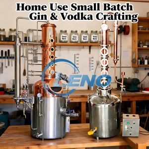 Distillateur en cuivre à colonne de reflux pour la raffinage de l'alcool de haute pureté et la production d'alcool spiritueux - Product Image 3