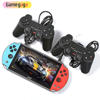 Gamegaga X40 Consola de Juegos Portátil Retro Clásica de 7 Pulgadas y 16 GB, Compatible con Juegos de Doble Jugador con Cable / Formatos de Juego SNES 10000