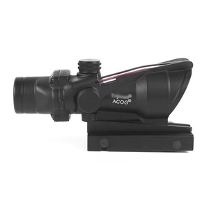 Mira de Caça Vermelha/Verde com Lente Objetiva de 32mm, Ampliação de 4x, Visor de Ponto Vermelho, À Prova d'Água, Uso Tático ao Ar Livre - Product Image 3