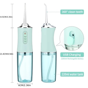 Hydropulseur Dentaire 4-en-1 Sans Fil avec Mode DIY, Irrigateur Oral Portable et Rechargeable avec 4 Buses - Product Image 6