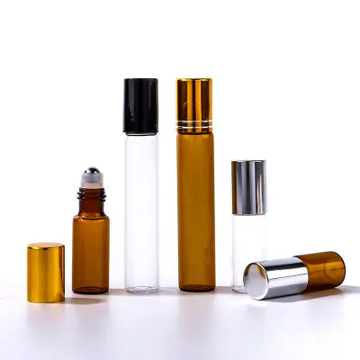 Unique 1-10ml Round Cosmetic Packaging Roller Bottles Essential Oil Eye Cream Bottle