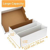 B623 Boîtes de rangement en carton pour cartes de sport avec 8 séparateurs et 50 pochettes TCG Magic Mtg Storage Collection Deck Box TCG