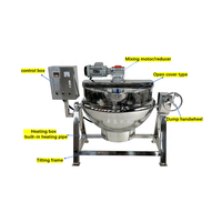 Ventes Flash : Marmite de Cuisson Inclinable Électrique à Vapeur en Acier Inoxydable avec Agitateur pour Gâteaux et Sauces