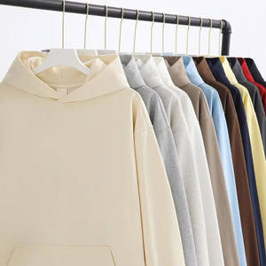 Luxury Casual Oversized Unisex Cotton Blank Hoodie Personalized Logo Fleece Fabric Spring Winter Sweatshirts Manufacturers - Product Image 3