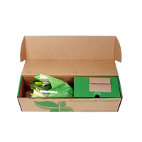 Fournisseur d'usine fleur personnalisé ondulé direct expédition cultivé plante Vase boîte d'emballage cadeau