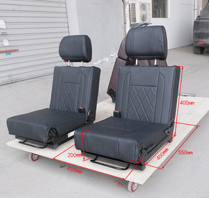 Banc pliable multifonctionnel confortable en cuir à double usage pour <span class=keywords><strong>camping</strong></span>-cars et caravanes remorquables - Product Image 2