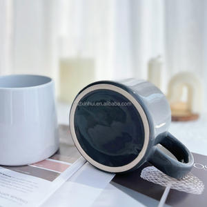 Mug en céramique grande capacité, couleur unie, pour café et eau, usage quotidien, idéal pour les cadeaux promotionnels - Product Image 4
