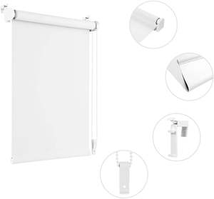 Stores occultants thermiques blancs Klemmfix, pas de perçage requis pour les fenêtres et les portes - Product Image 3