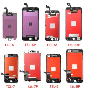 TZL Layar Pengganti Ponsel Iphone, Bagian Telepon Seluler Layar Lcd untuk Iphone 6S 7 8, Rakitan Lcd untuk Iphone 6S 7 8
