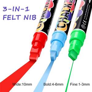 Marcadores de <span class=keywords><strong>Tiza</strong></span> Líquida LED de 10 mm, Precio de Fábrica, Fluorescentes, Borrables, para Pizarra, Vidrio, Juego de Marcadores para Tablero LED - Product Image 2