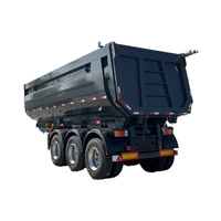 Essieu avant 4/5/6 essieu arrière benne semi-remorque 40-100 tonnes cargaison camion benne benne remorque avec forme en U à vendre en Equateur