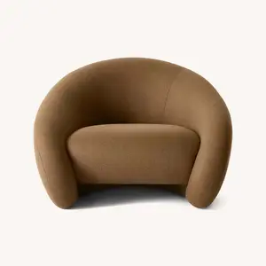 Produk Spesial kursi aksen kerajinan tangan Modern beludru, kursi rumah bingkai kayu untuk ruang tamu