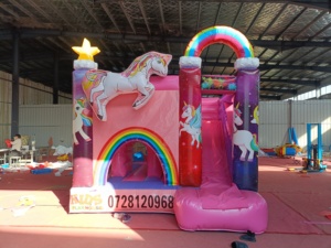 2025 새로운 스타일 5 m * 5 m 재료 0.48mm Pvc 0.55mm Pvc 풍선 성 탄력 말 성 - Product Image 3