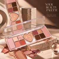 Palette de fards à paupières 11 couleurs multi-finitions, haute pigmentation, mat, scintillant, pailleté, maquillage, marque privée, OEM, ODM, logo personnalisé, cosmétique