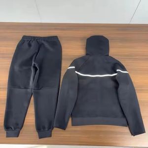 Set Personalizzabile da <span class=keywords><strong>Uomo</strong></span> con Felpa con Zip a Maniche Lunghe e Pantaloni a Zampa, <span class=keywords><strong>Tuta</strong></span> Sportiva in Pile Tecnico a Righe con Abbinamento di Colori - Product Image 3