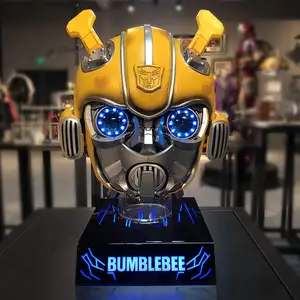 Helm topeng Bumblebee Killerbody 1:1, helm Transformer bisa dipakai kontrol suara