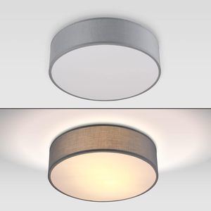 Plafonnier LED moderne à 2 flammes de 38cm avec tissu <span class=keywords><strong>gris</strong></span> E27 de 40W pour le salon, la chambre, le couloir et la cuisine. - Product Image 3