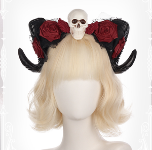 Diadema de Flores de Malla para Mujer, Estilo Horror de Halloween, para Fiestas y Bailes, de Gran Venta - Product Image 2