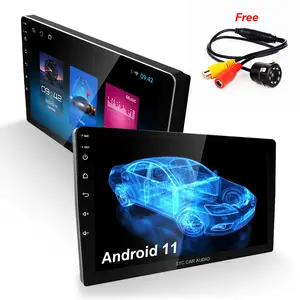 OEM Android 11 1 + 16 двойной Din Автомобильная Стереосистема радио 2.5D сенсорный экран радио об автомобильном видеорегистраторе (dvr) ПК с системой андроида и с gps-навигацией, авто плеер