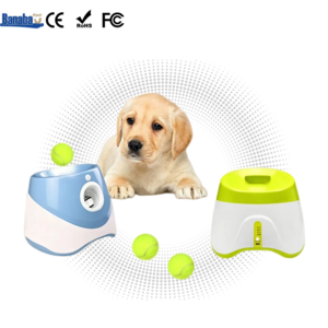 Máquina automática lanzadora de <span class=keywords><strong>pelotas</strong></span> para perros, juguete para exteriores con botón de control de luz, diseño de pelota de tenis elástica, artefacto para pasear perros - Product Image 1