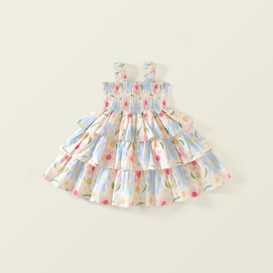 Nouvelle <span class=keywords><strong>Robe</strong></span> d'Été 2025 pour Filles - <span class=keywords><strong>Robe</strong></span> de Princesse <span class=keywords><strong>Chic</strong></span> et Élégante sans Manches en Tissu Léger - Product Image 3